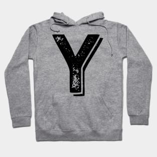 Capital Letter Y Name Initial Monogram Hoodie